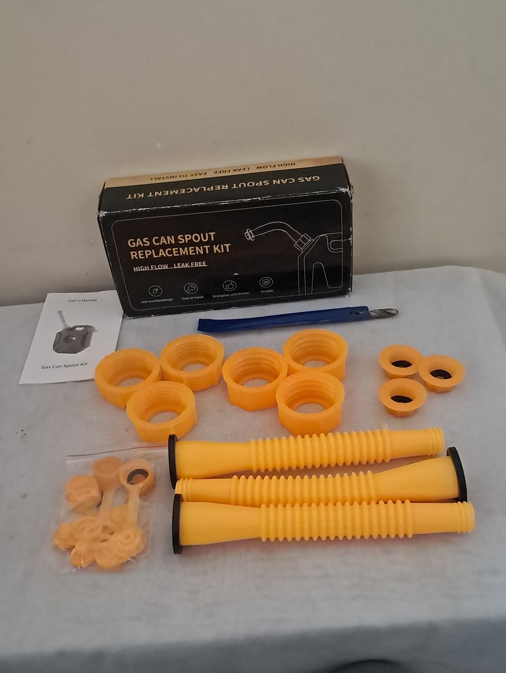 Gas Can Spout Replacement Kit - Yellow